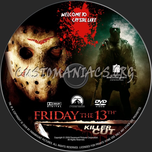 Friday the 13th 2009 dvd label