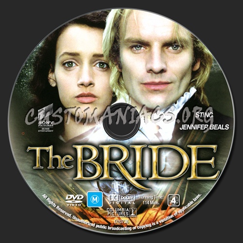 The Bride dvd label