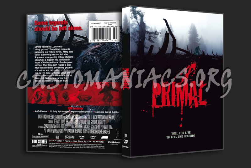 Primal dvd cover