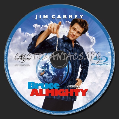 Bruce ALMIGHTY blu-ray label