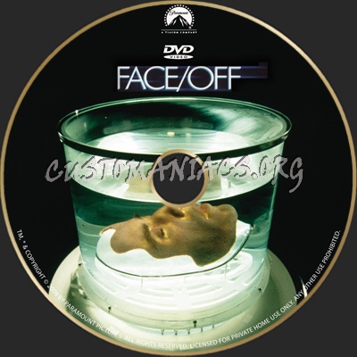 Face Off dvd label