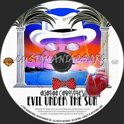 Evil Under the Sun dvd label