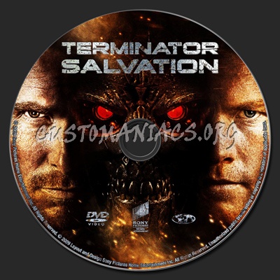 Terminator Salvation dvd label