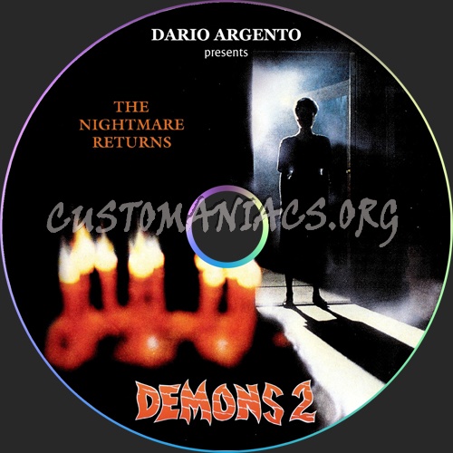 Demons 2 dvd label