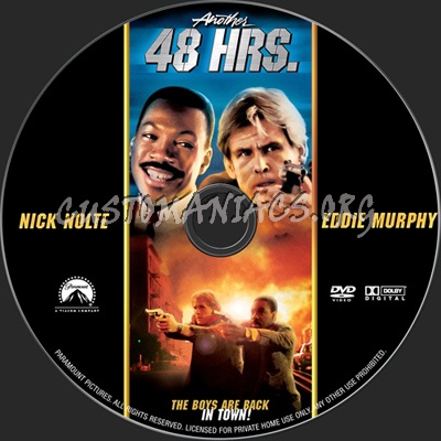 Another 48 Hours dvd label