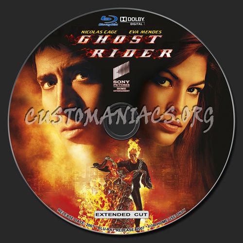 Ghost Rider blu-ray label