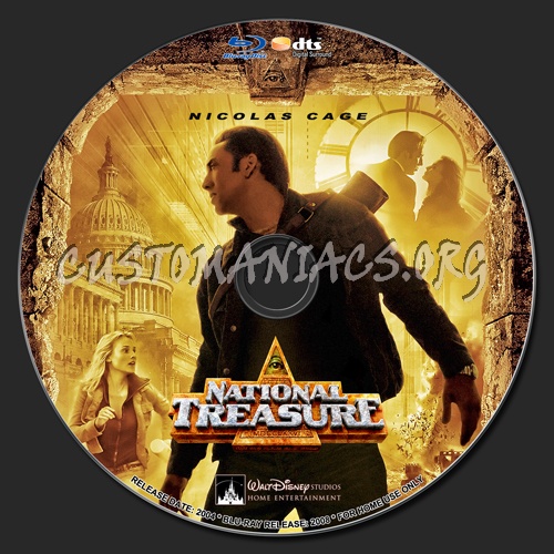 National Treasure blu-ray label