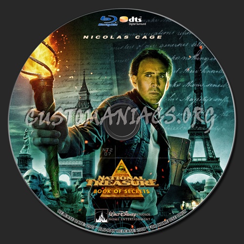 National Treasure - Book of Secrets blu-ray label