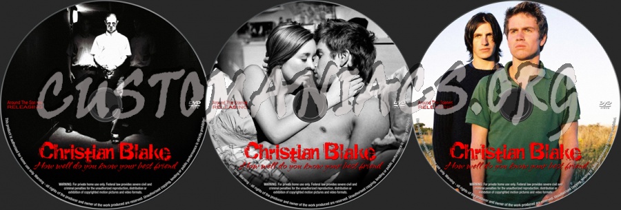 Christian Blake dvd label