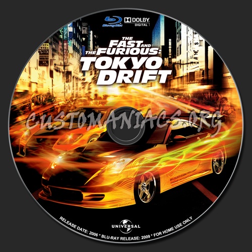 The Fast and the Furious - Tokyo Drift blu-ray label