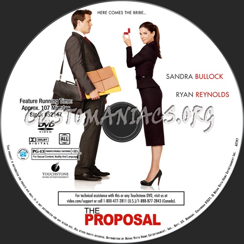 The Proposal dvd label