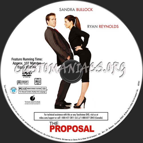 The Proposal dvd label