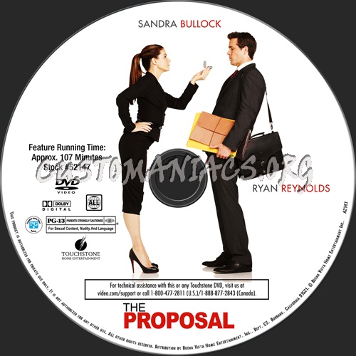 The Proposal dvd label