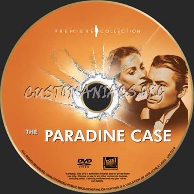 The Paradine Case dvd label