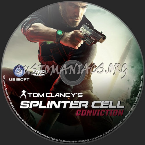 Tom Clancy's Splinter Cell Conviction dvd label