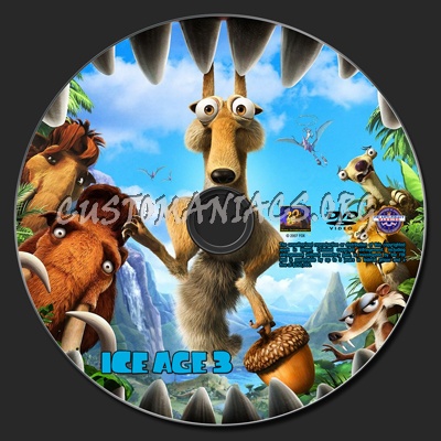 Ice Age 3 dvd label