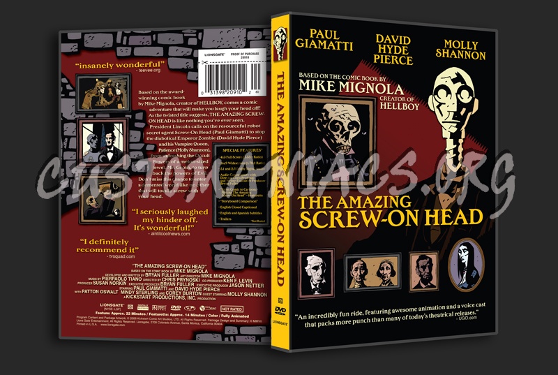 The Amazing Screw-On Head dvd cover