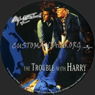 The Trouble With Harry dvd label