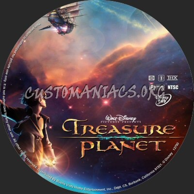 Treasure Planet dvd label