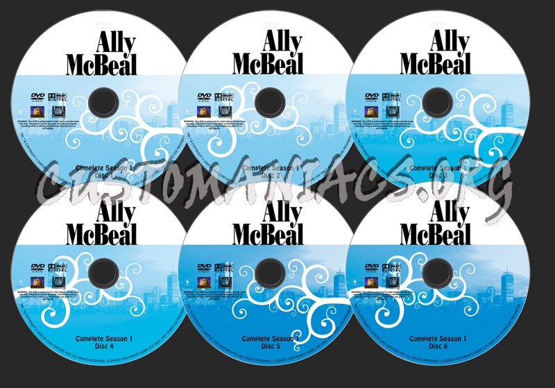 Ally McBeal Season 1 dvd label