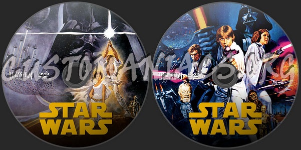 Star Wars dvd label