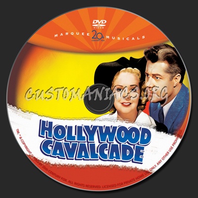 Hollywood Cavalcade dvd label