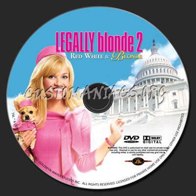 Legally Blonde 2 dvd label