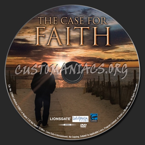 The Case for Faith dvd label