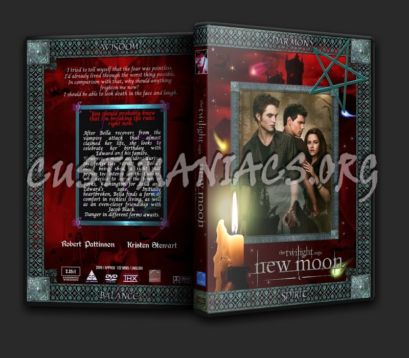 The Twilight Saga New Moon dvd cover