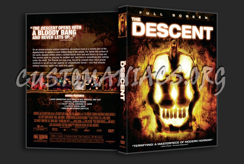 The Descent dvd cover