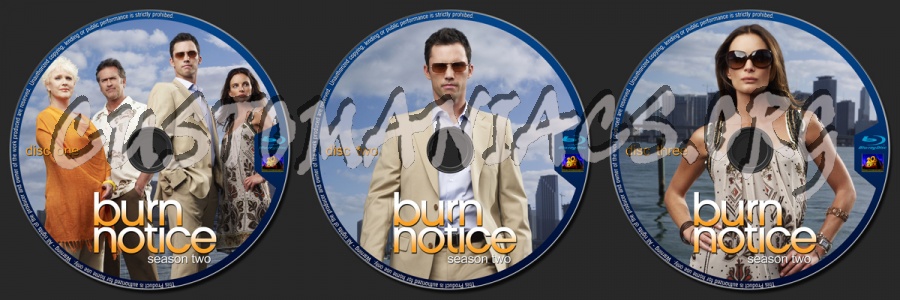 Burn Notice : Season Two blu-ray label