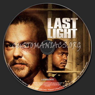 Last Light dvd label