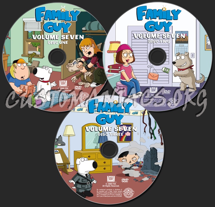 Family Guy Volume 7 dvd label