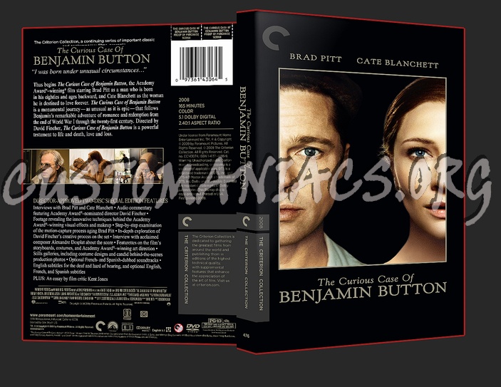 476 - The Curious Case of Benjamin Button dvd cover