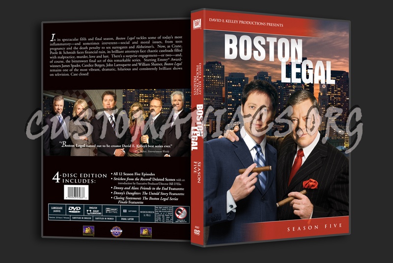 Boston Legal Season 5 dvd cover