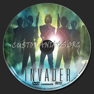 Invader dvd label