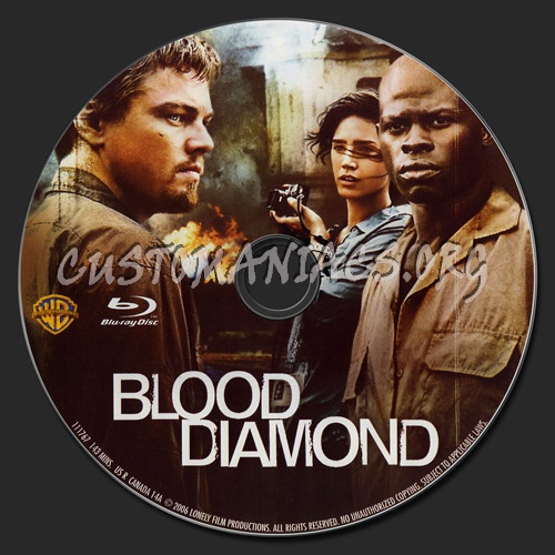 Blood Diamond blu-ray label