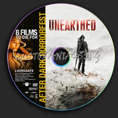 Unearthed dvd label