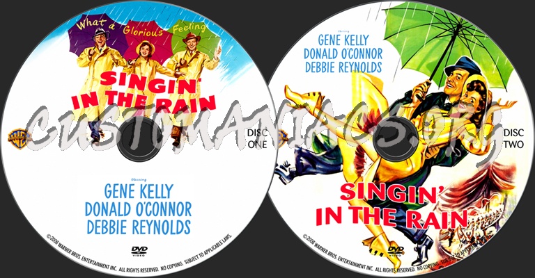 Singin' in the Rain dvd label