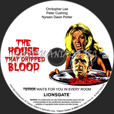 The House That Dripped Blood dvd label