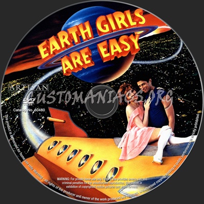 Earth Girls Are Easy dvd label