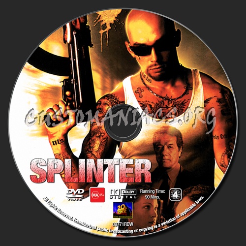 Splinter dvd label