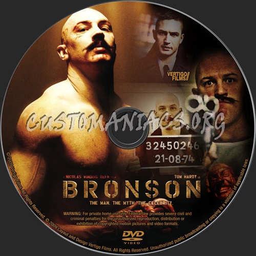 Bronson dvd label