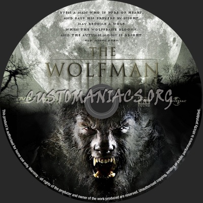 The Wolfman dvd label