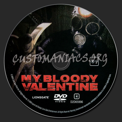 My Bloody Valentine dvd label