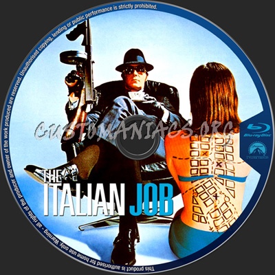 The Italian Job blu-ray label