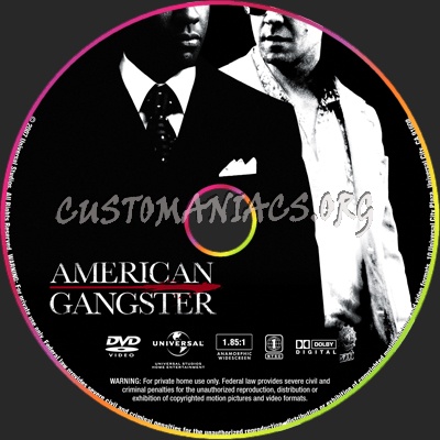 American Gangster dvd label