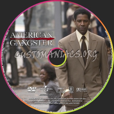 American Gangster dvd label