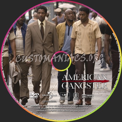 American Gangster dvd label