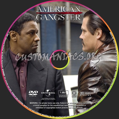 American Gangster dvd label